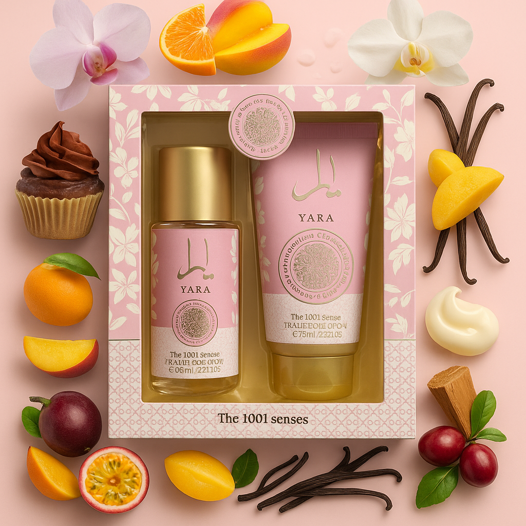 Coffret Yara Rose – Brume & Crème Corps | 80 ml + 75 ml