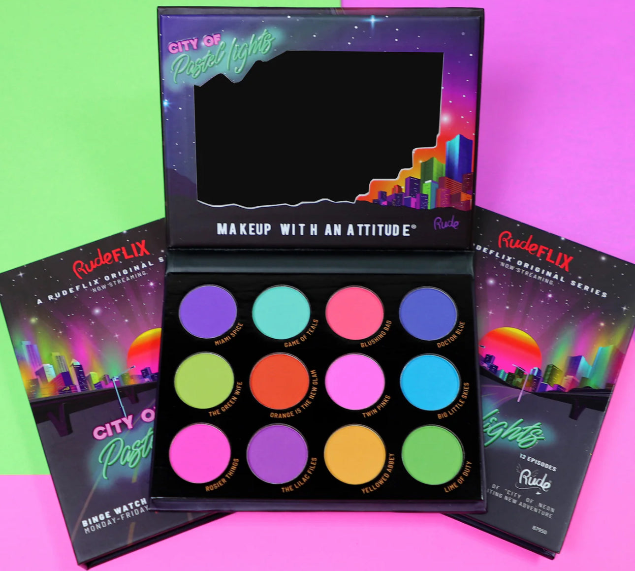 City of Pastel Lights – Palette de Fards à Paupières (Rude Cosmetics)