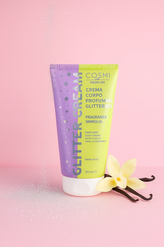 Crème Corporelle Pailletée à la Vanille | Cosmi Premium 150 ml