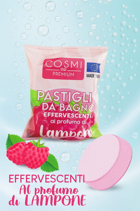 Pastille Effervescente pour le Bain à la Framboise | Cosmi Milano 40g