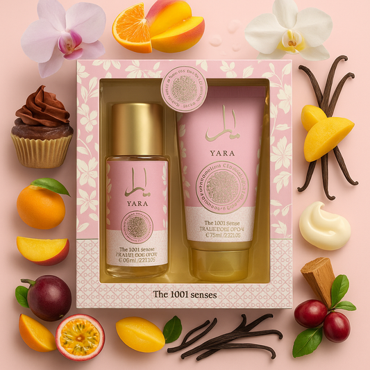 Coffret Yara Rose – Brume & Crème Corps | 80 ml + 75 ml