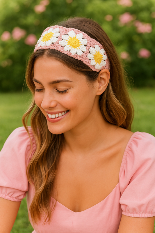 Bandeau Crochet “Daisy Dream” – Bohème et Estival